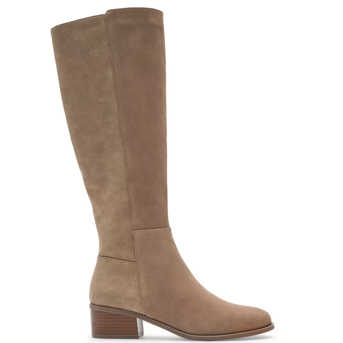Botas E Botas>Rockport Bota alta feminina Evalyn Camurça Castanho Cinza