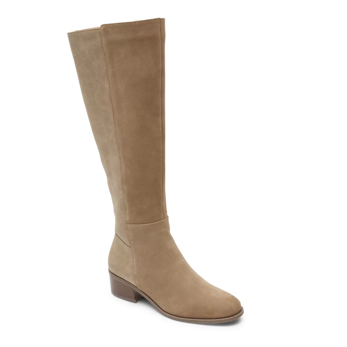 Botas E Botas>Rockport Bota alta feminina Evalyn Camurça Castanho Cinza