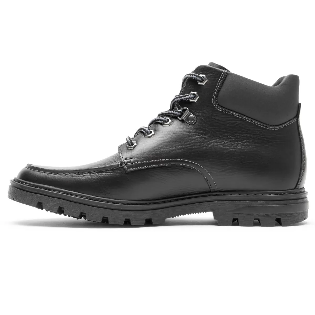 Botas>Rockport Bota Moc Toe masculina para clima ou não à prova d'água Couro preto