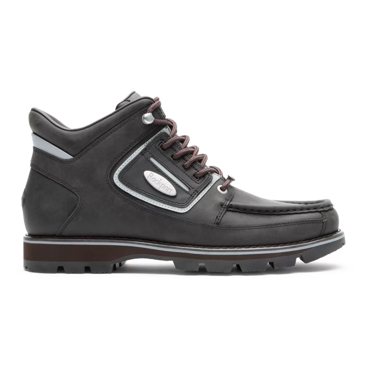 Botas>Rockport Bota Mweka impermeável Umbwe Ii masculina Marrom Lea/Prata