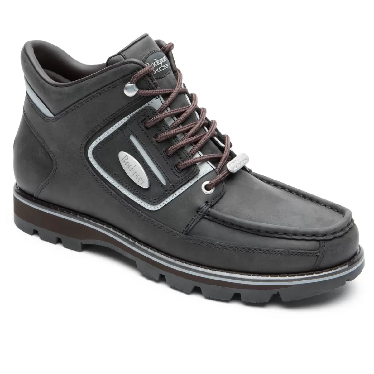 Botas>Rockport Bota Mweka impermeável Umbwe Ii masculina Marrom Lea/Prata