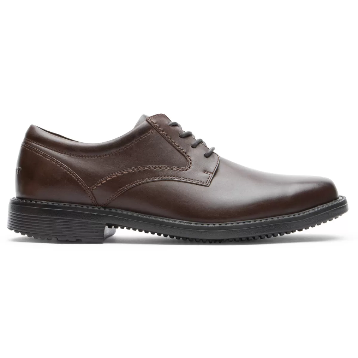 Oxfords E Cadarços>Rockport Estilo Masculino Líder 2 Biqueira Simples Oxford Marrom escuro