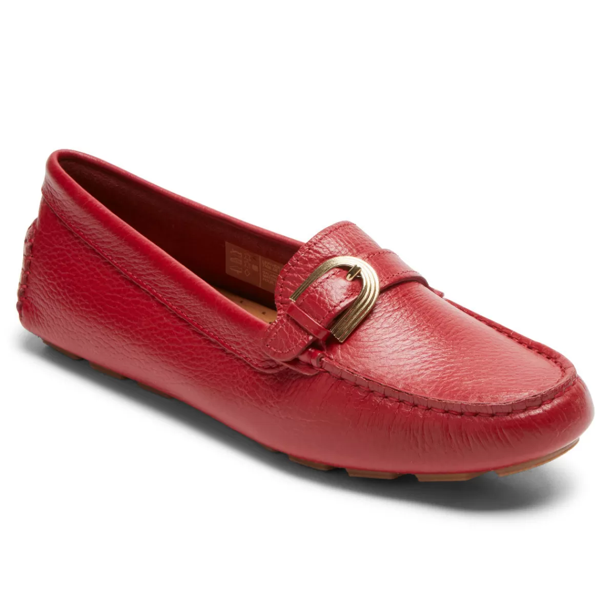 Mocassins>Rockport Mocassim feminino com fivela Bayview Escarlate Lthr