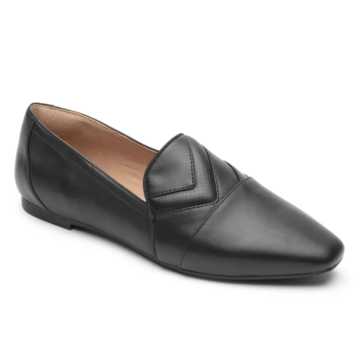 Mocassins>Rockport Mocassim feminino Total Motion Laylani Chevron Lthr Preto