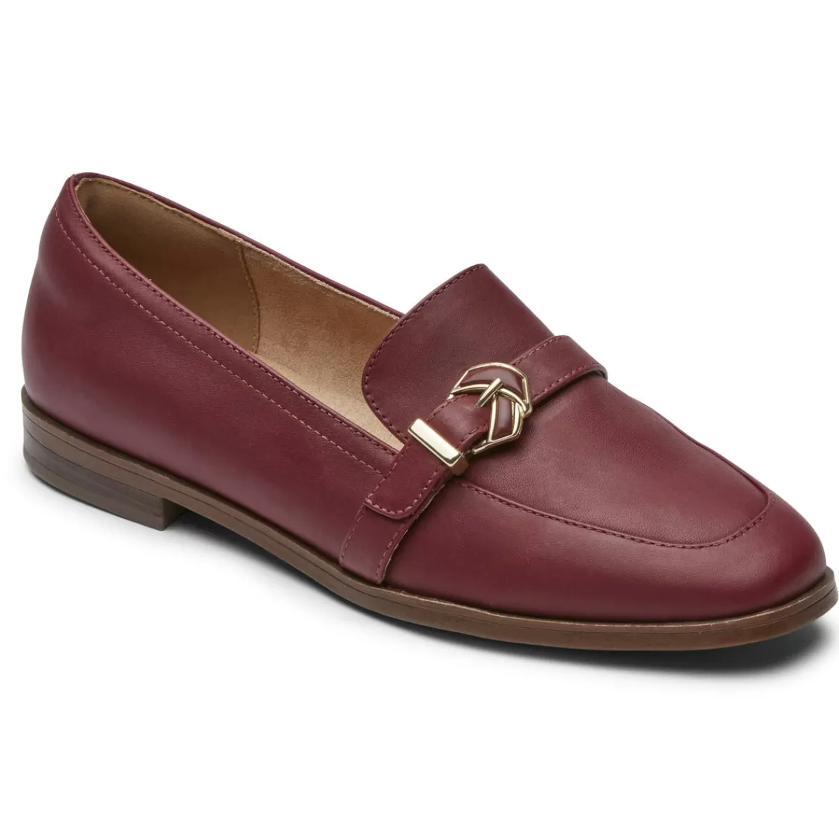 Mocassins>Rockport Mocassim Susana Knot Feminino Porto Tawny Lthr