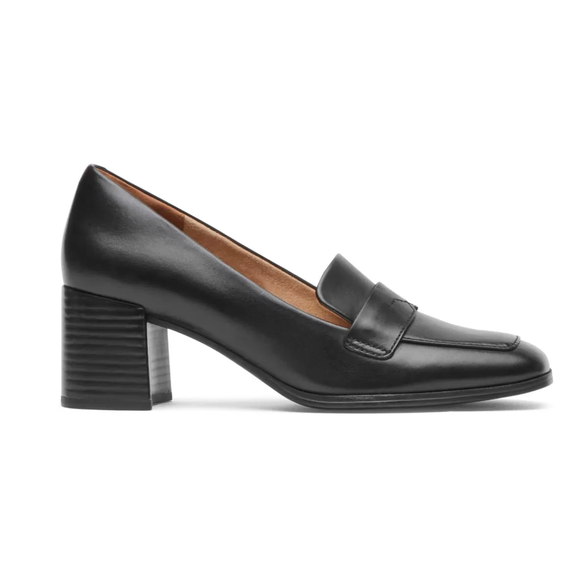 Mocassins>Rockport Mocassim Violetta Feminino Lthr Preto