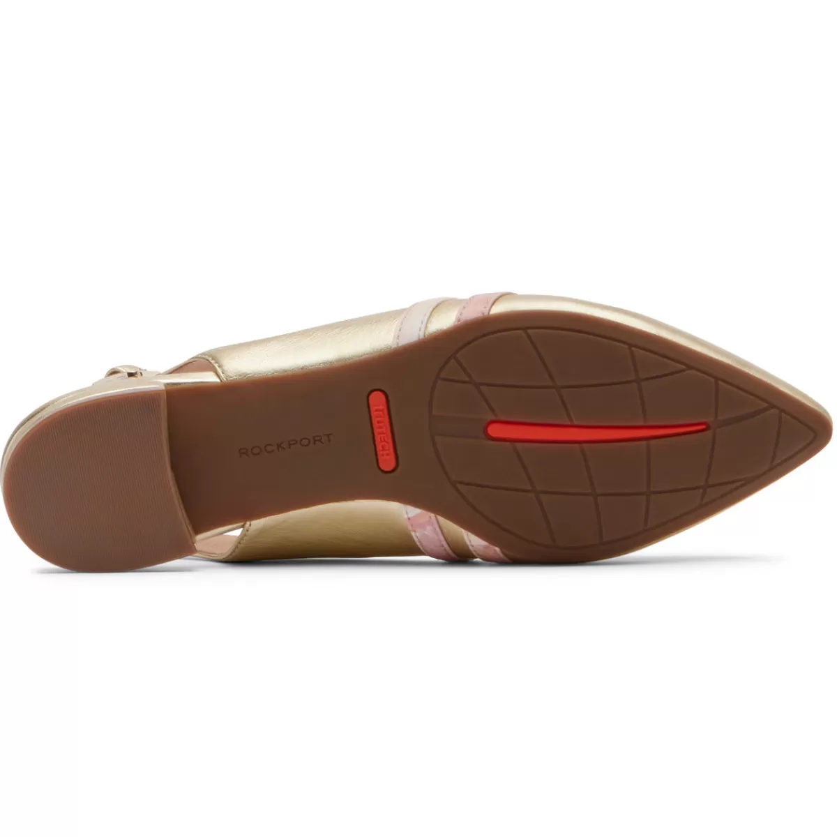Sapatos>Rockport Mulhereses Oh alegria! Sapato Total Motion Adelyn Strappy Slingback Dourado/Rosa