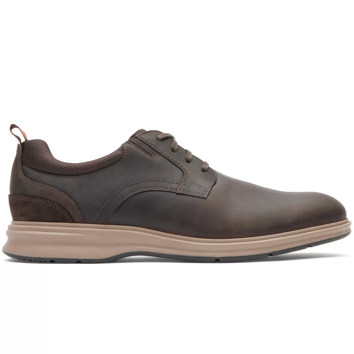 Oxfords E Cadarços>Rockport Oxford masculino Total Motion City com bico liso Marrom