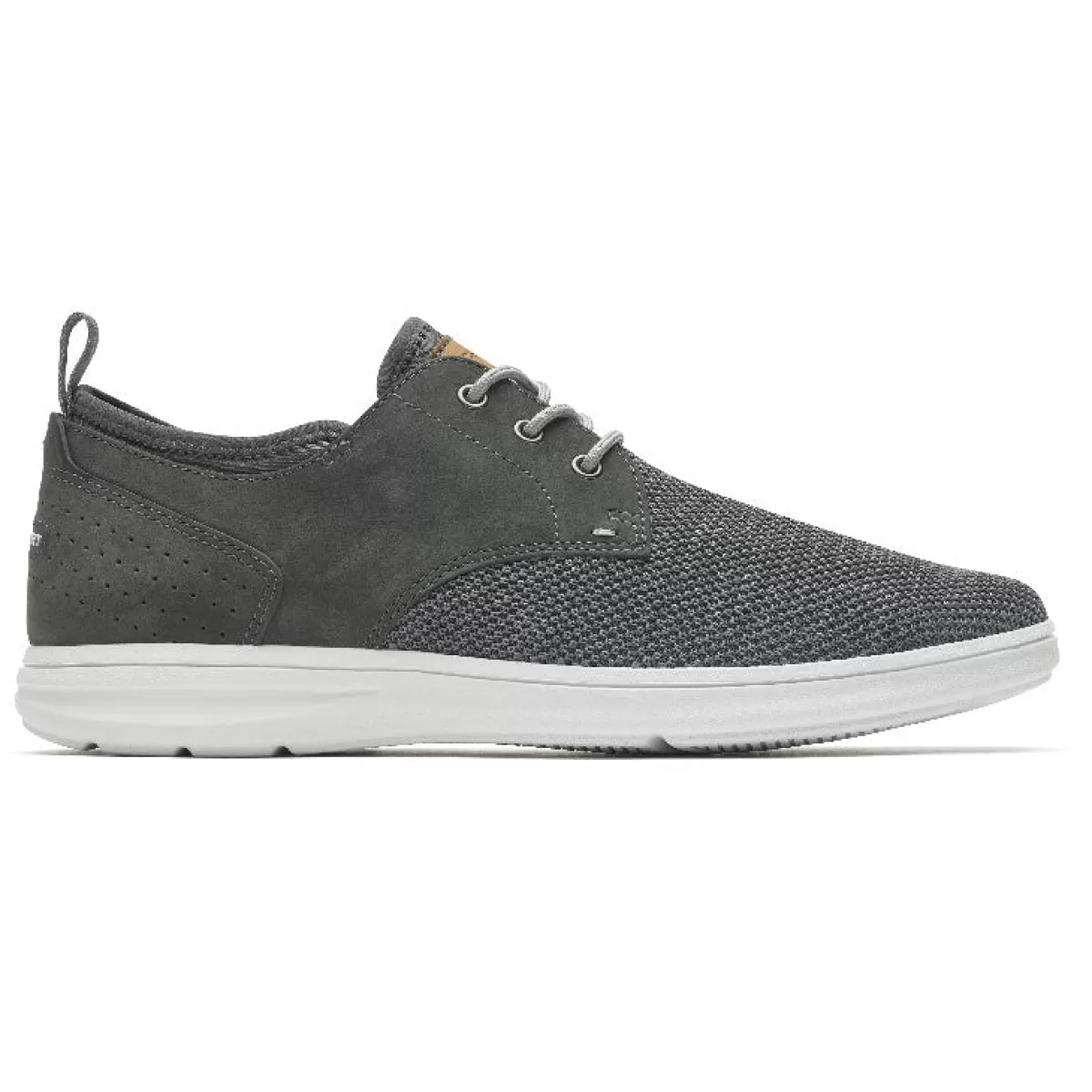 Oxfords E Cadarços>Rockport Oxford masculino Zaden com bico liso Estanho Nubuck/Malha