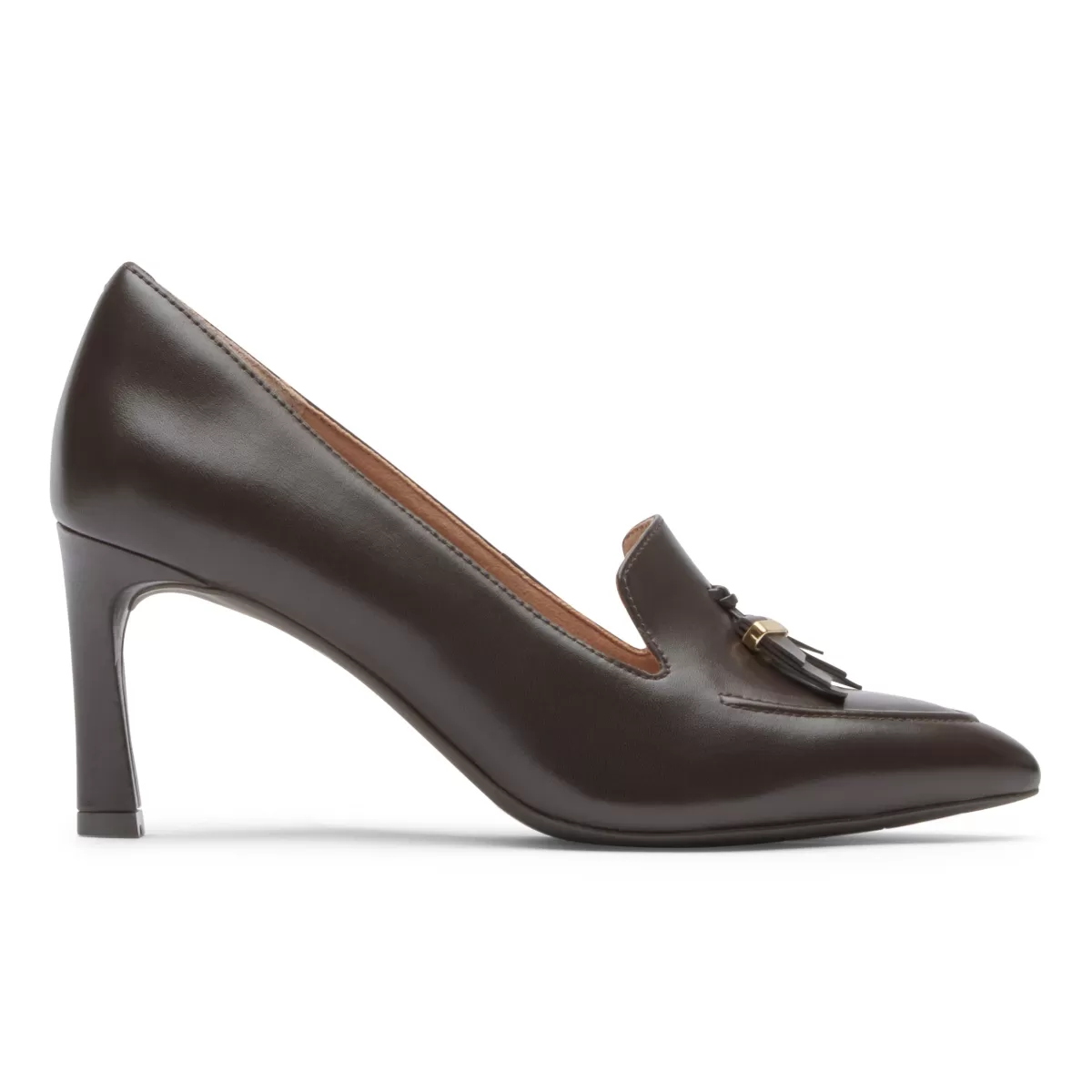 Mocassins>Rockport Pão Sheehan Orn Total Motion Feminino Couro de grão de café