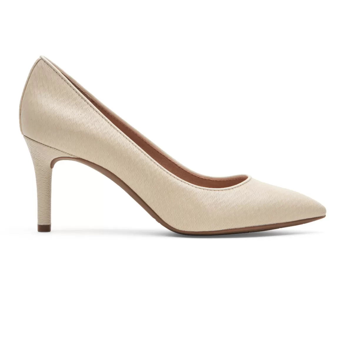 Saltos>Rockport Salto bico fino feminino Total Motion 75mm Baunilha Ondulada