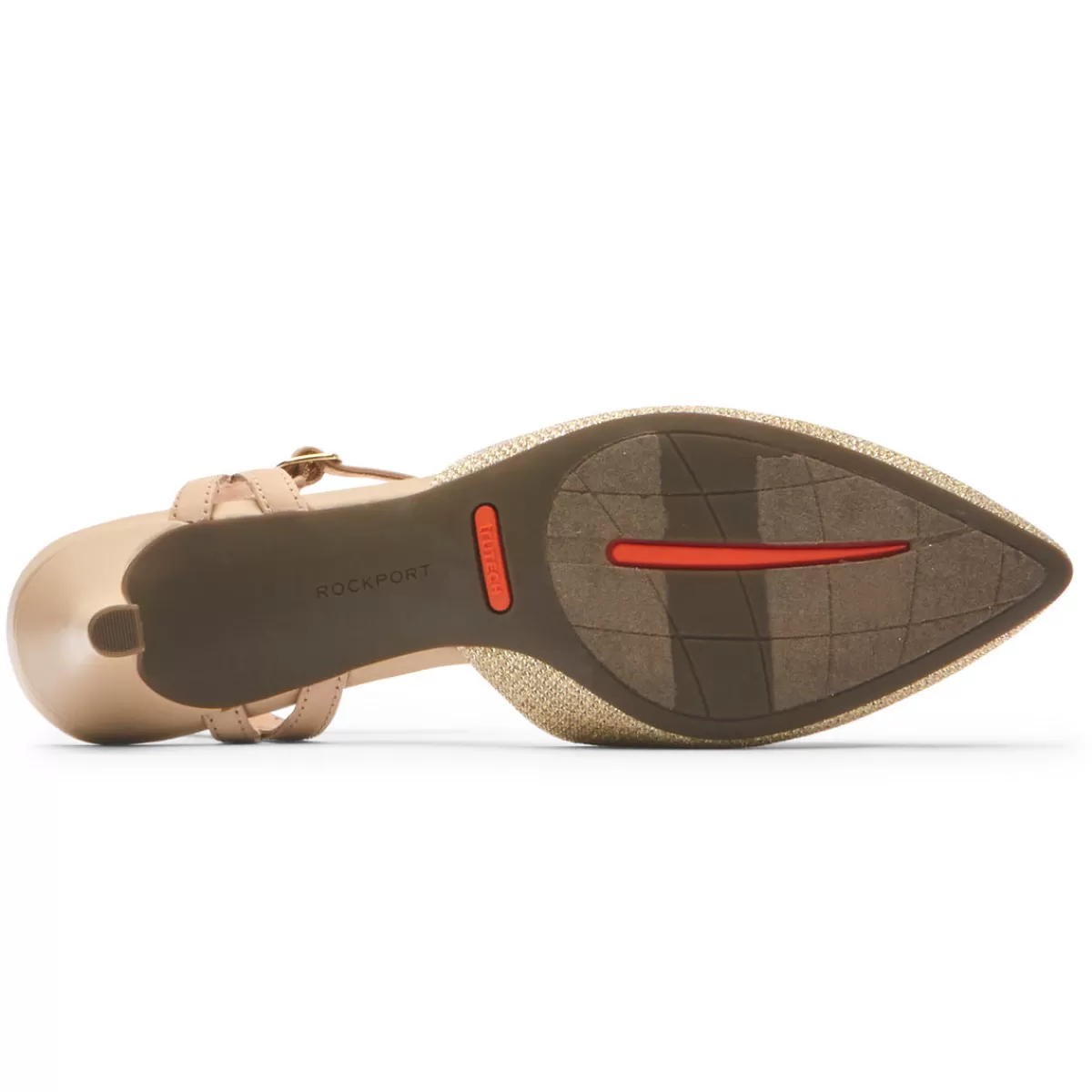 Saltos>Rockport Salto feminino com tira no tornozelo Total Motion Kalila Glamour nu