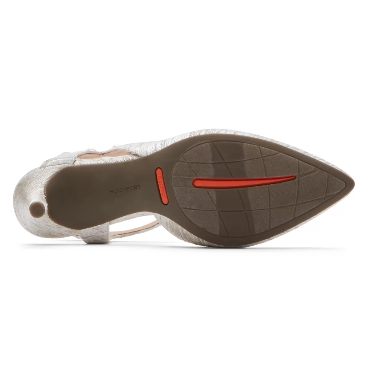 Saltos>Rockport Salto feminino Total Motion 75 mm com tira em X Baunilha/Pérola