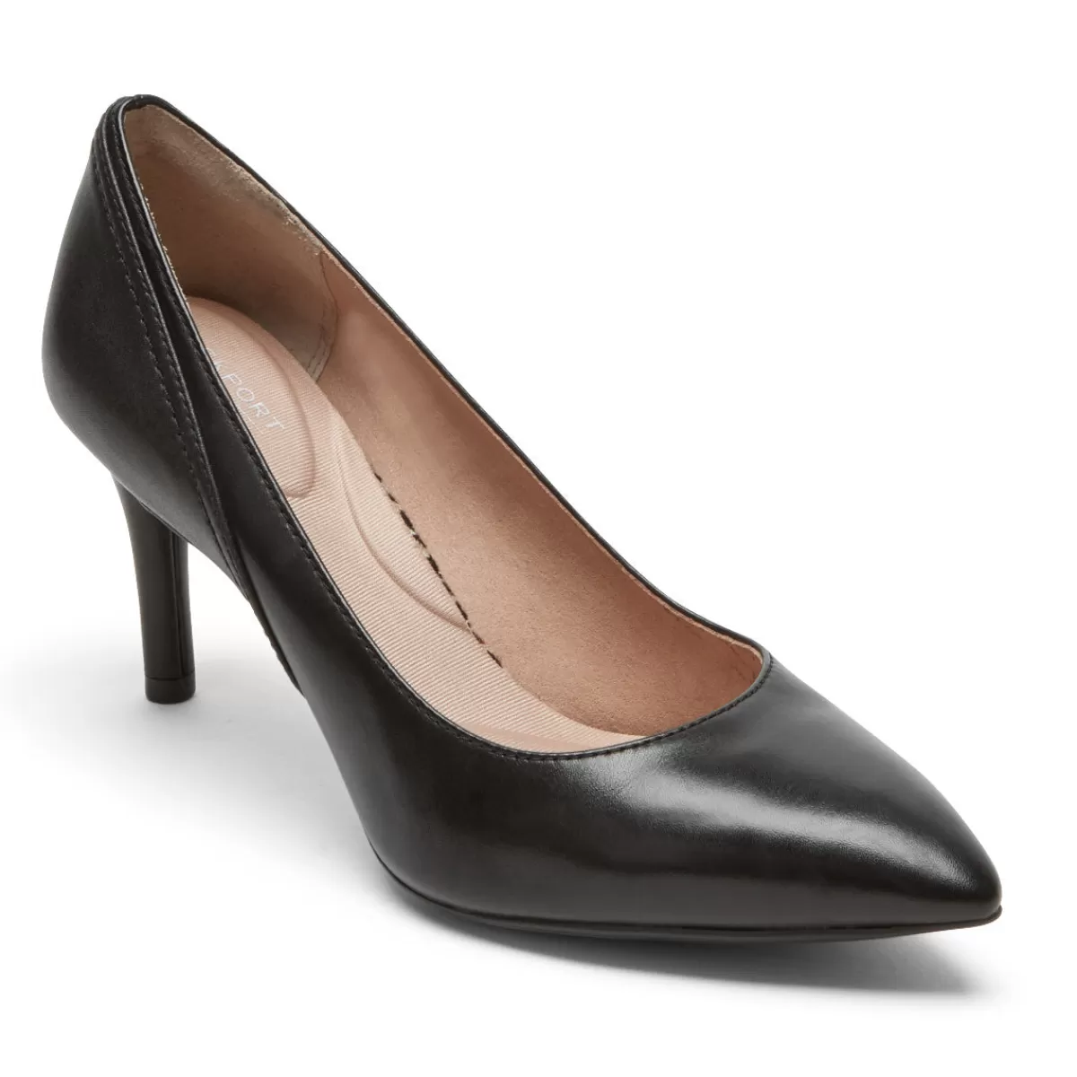 Saltos>Rockport Salto remendado feminino Total Motion 75 mm Preto
