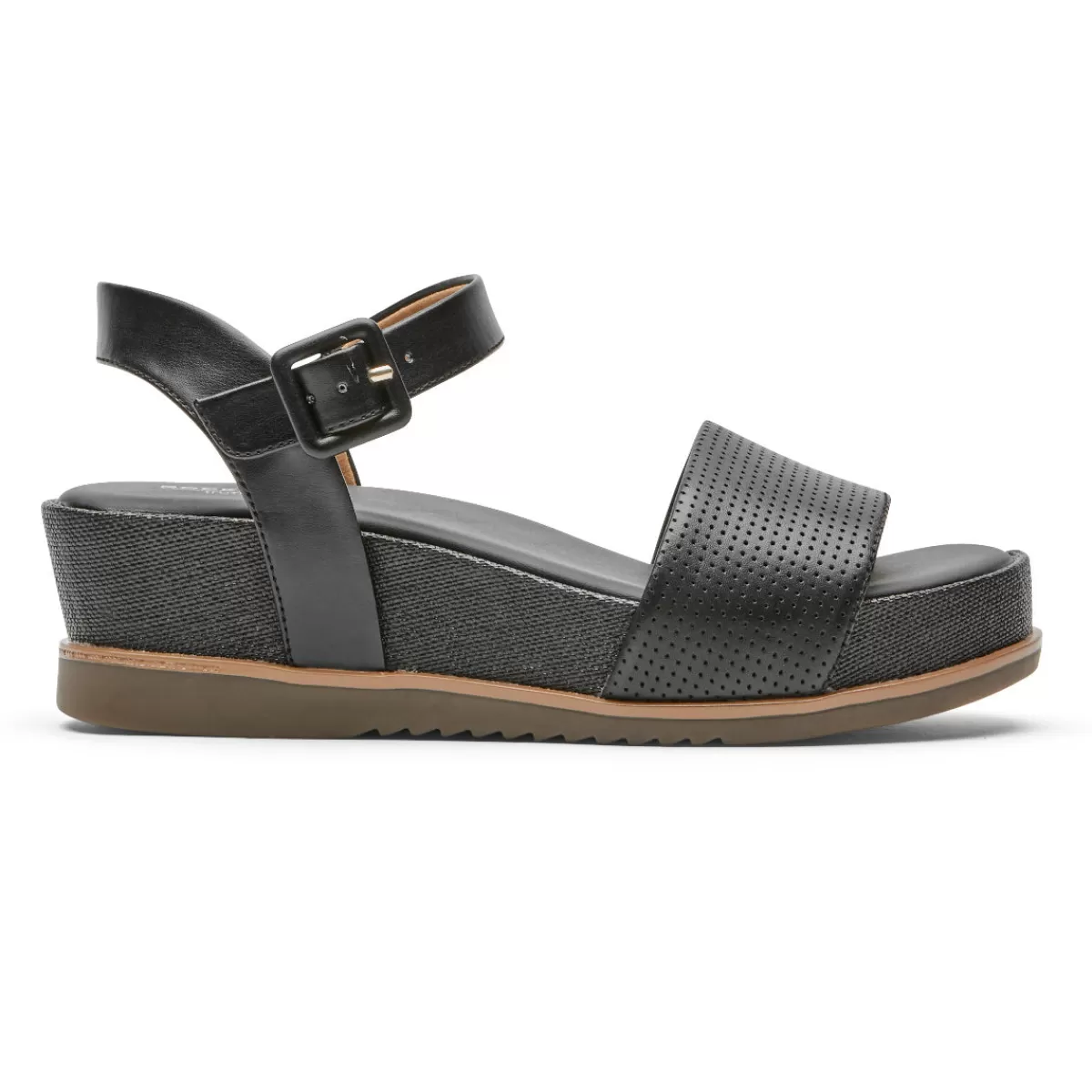 Sandálias E Cunhas>Rockport Sandália Feminina Elanie Preto