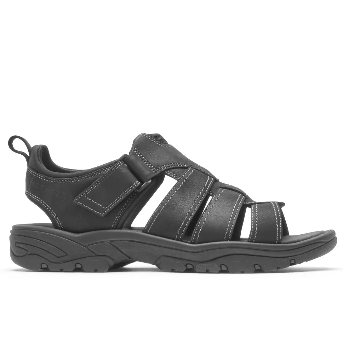 Sandálias>Rockport Sandália masculina Springboro Rocklake Fisherman Preto