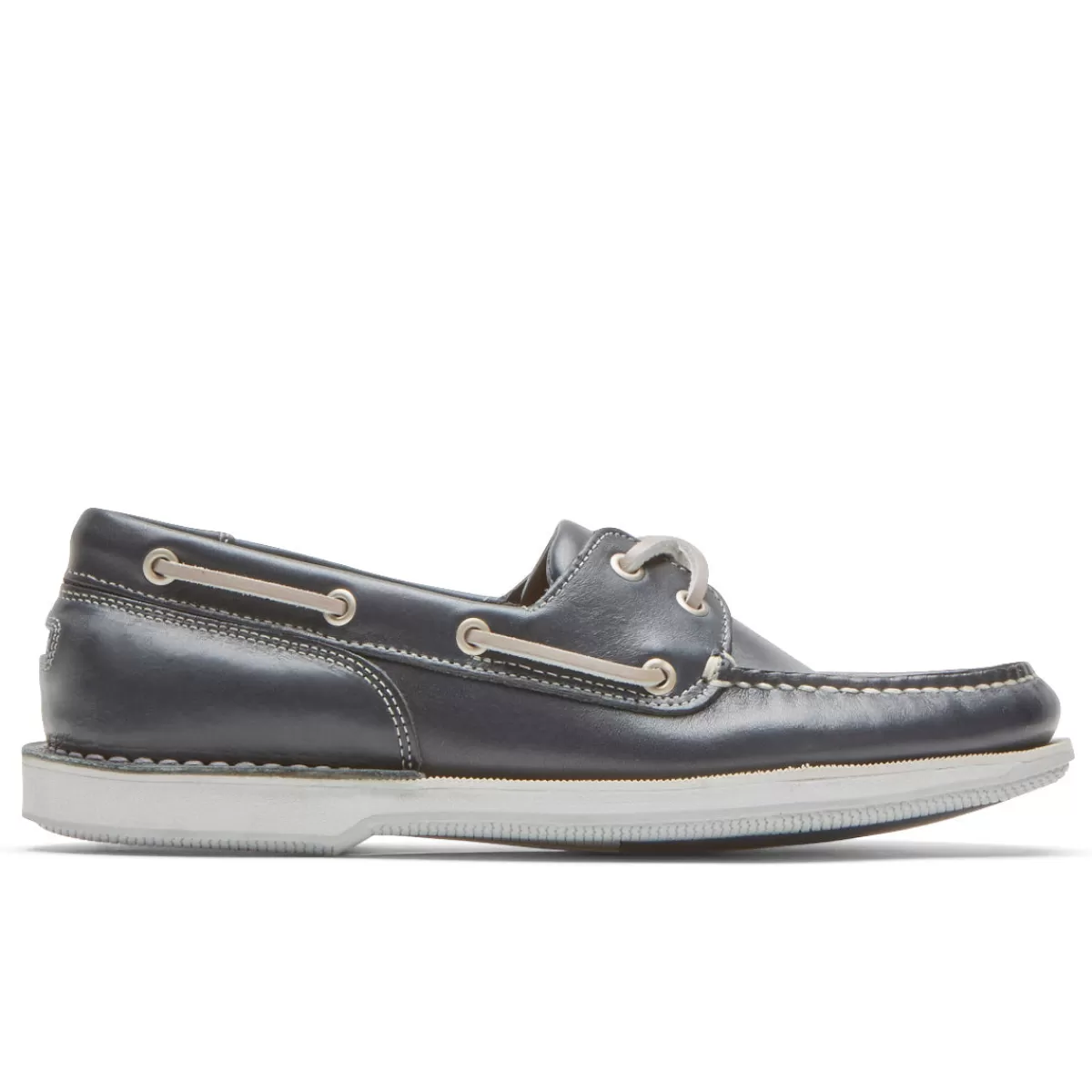 Sapatos De Barco>Rockport Sapato masculino Perth para barco Couro Marinha