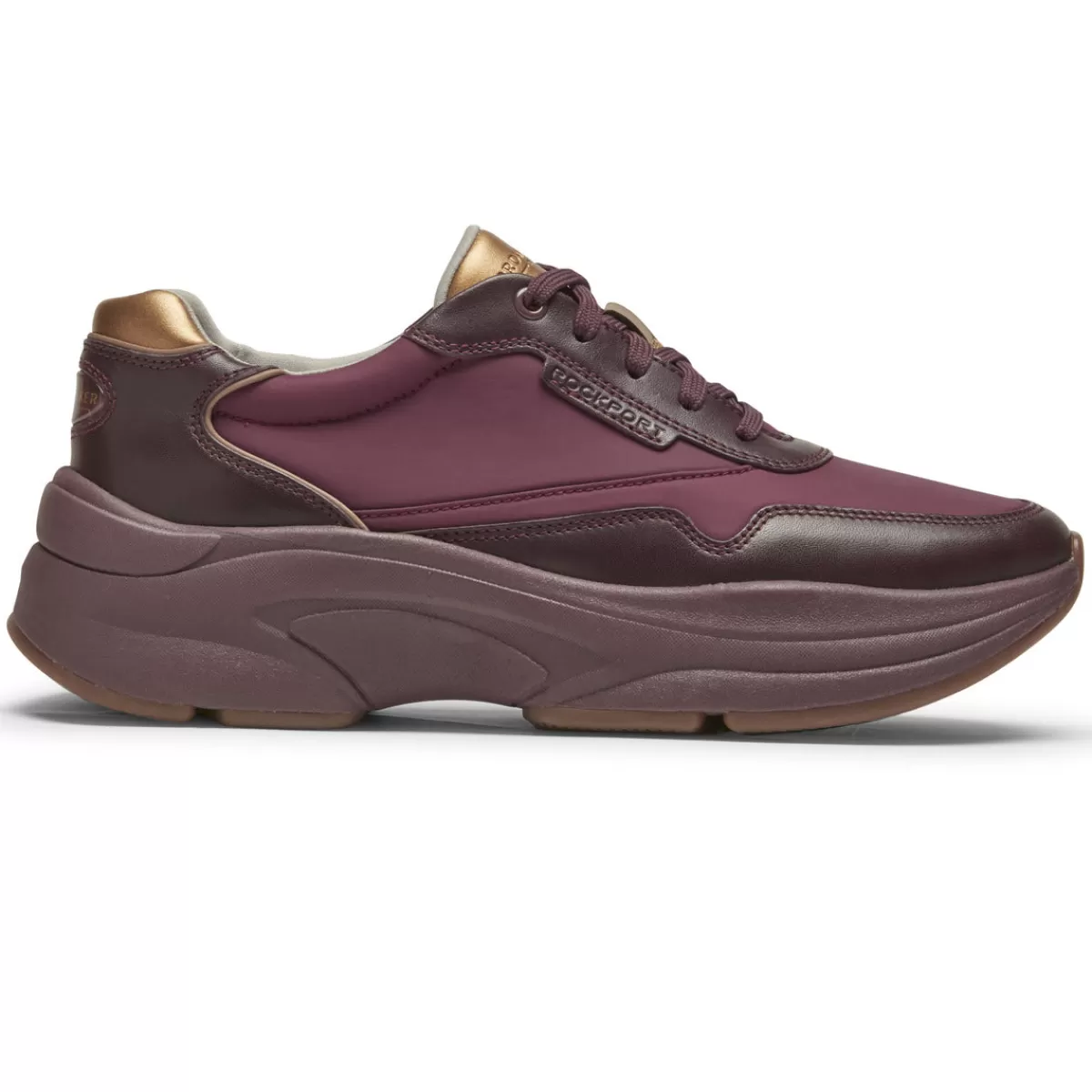 Tênis>Rockport Tênis feminino Prowalker Next Porto Tawny Lthr/Têxtil