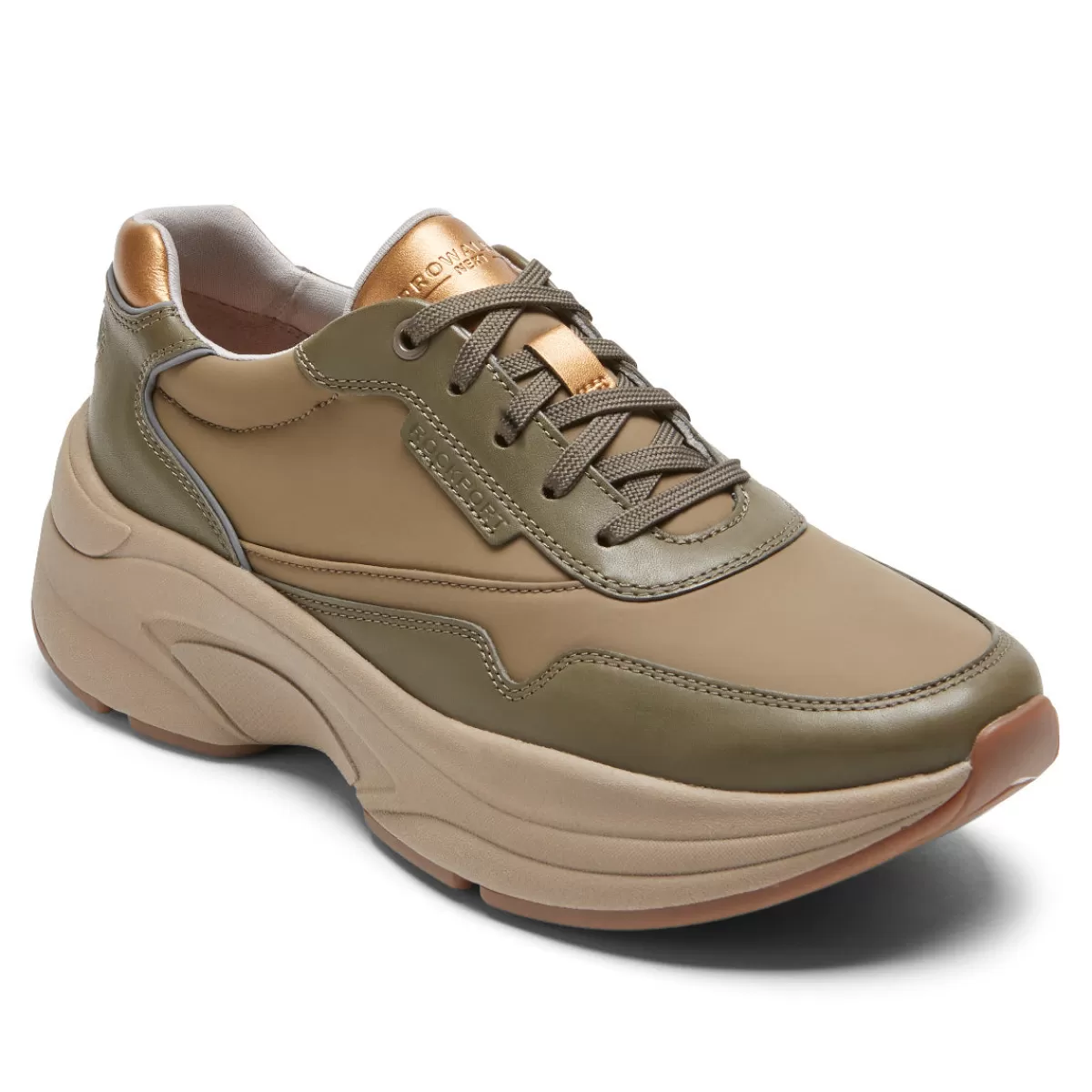 Tênis>Rockport Tênis feminino Prowalker Next Floresta Lthr/Têxtil