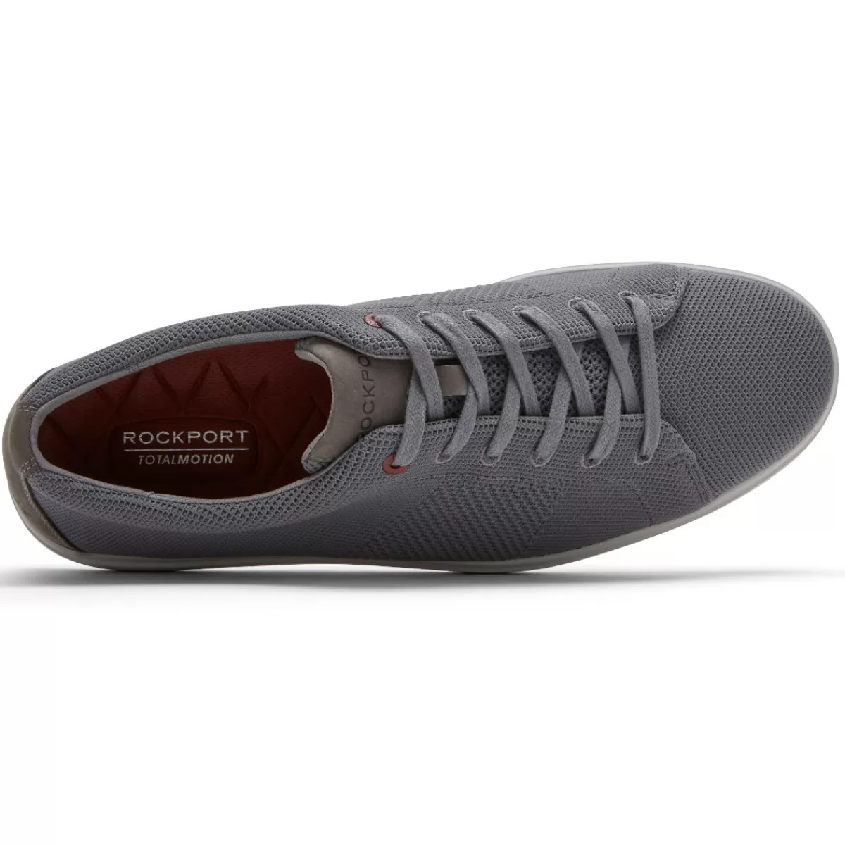 Tênis>Rockport Tênis masculino Total Motion Lite Mesh com renda na ponta dos pés Aço cinza