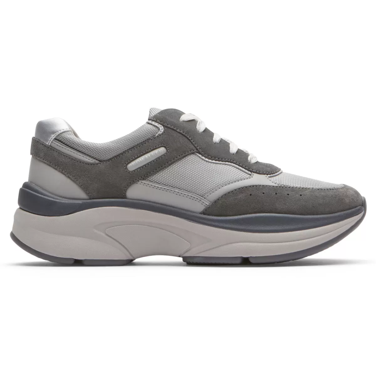 Tênis>Rockport Tênis Prowalker Eco Feminino Camurça Cinza/Têxtil Eco